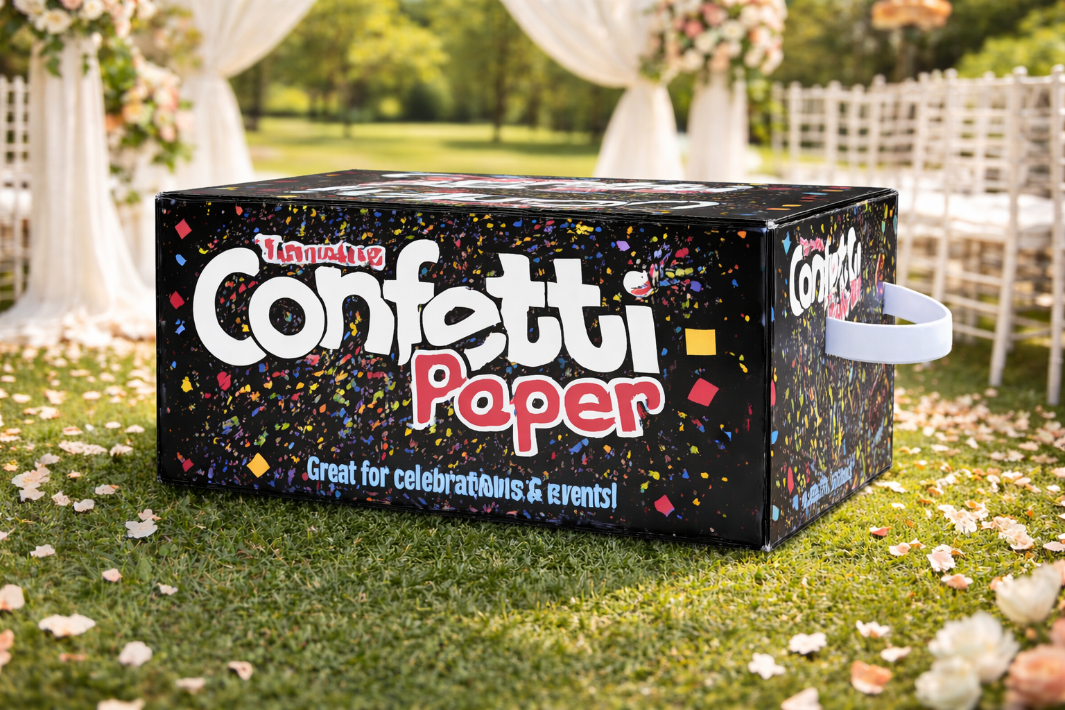 Throwing Confetti Paper Ribbon Without Name